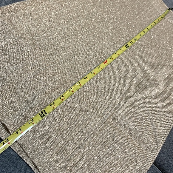 Marissa Christina collection gold shimmering long sleeved top SZ M 24-145 - Picture 3 of 8